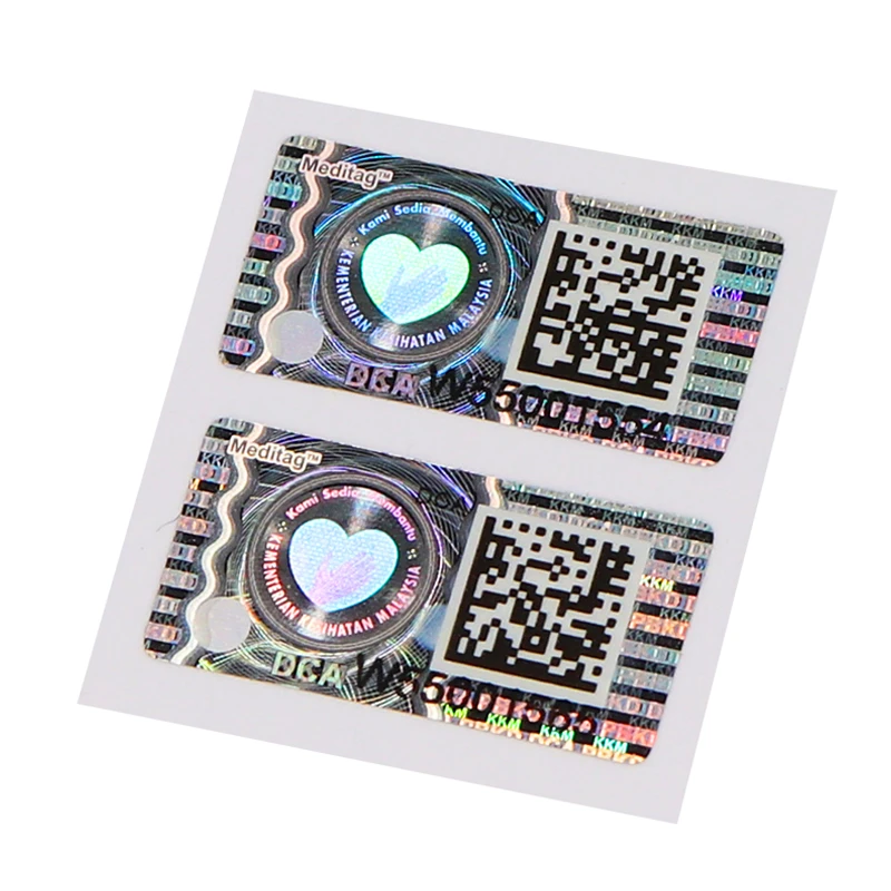 Custom printed adhesive vinyl logo scratch and sniff stickers boutique stickers label anti counterfeiting hologramm sticker