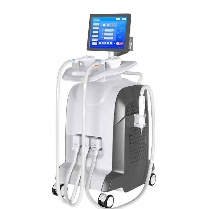 E-Light Opt Ipl Nd Yag Laser 3 In 1 Multifunction Hair Removal Tattoo Removal Beauty Salon Equipment