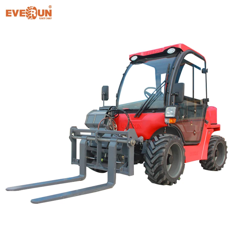  Everun 4WD дифференциальный замок Телескопический колесный погрузчик компактный