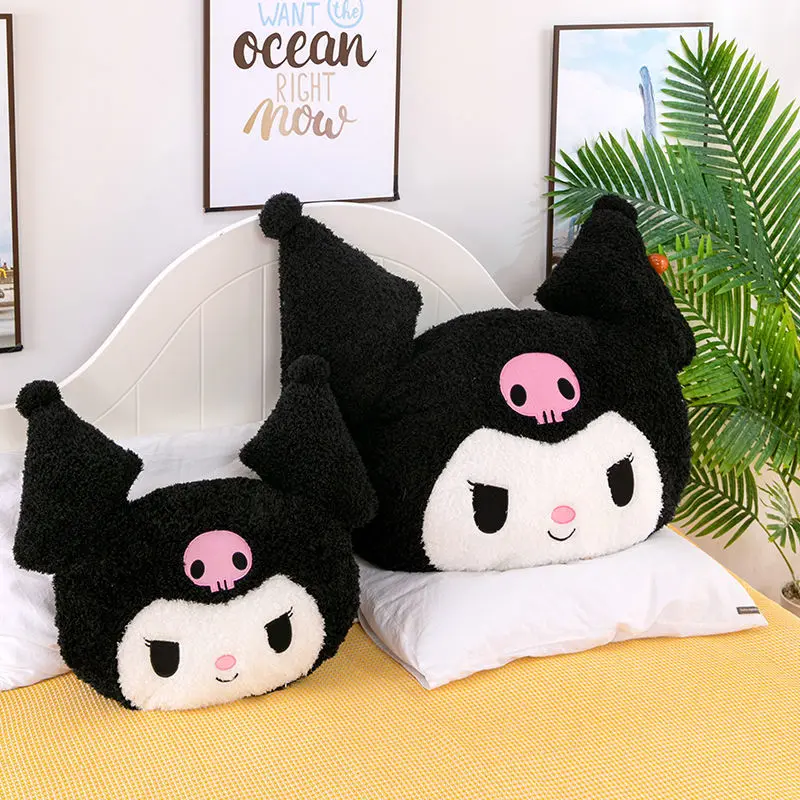 Kawaii Sanrio Plush Pillow Kuromi My Melody Cartoon Anime Doll Toys Soft Stuffed Plush Birthday Gift For kids