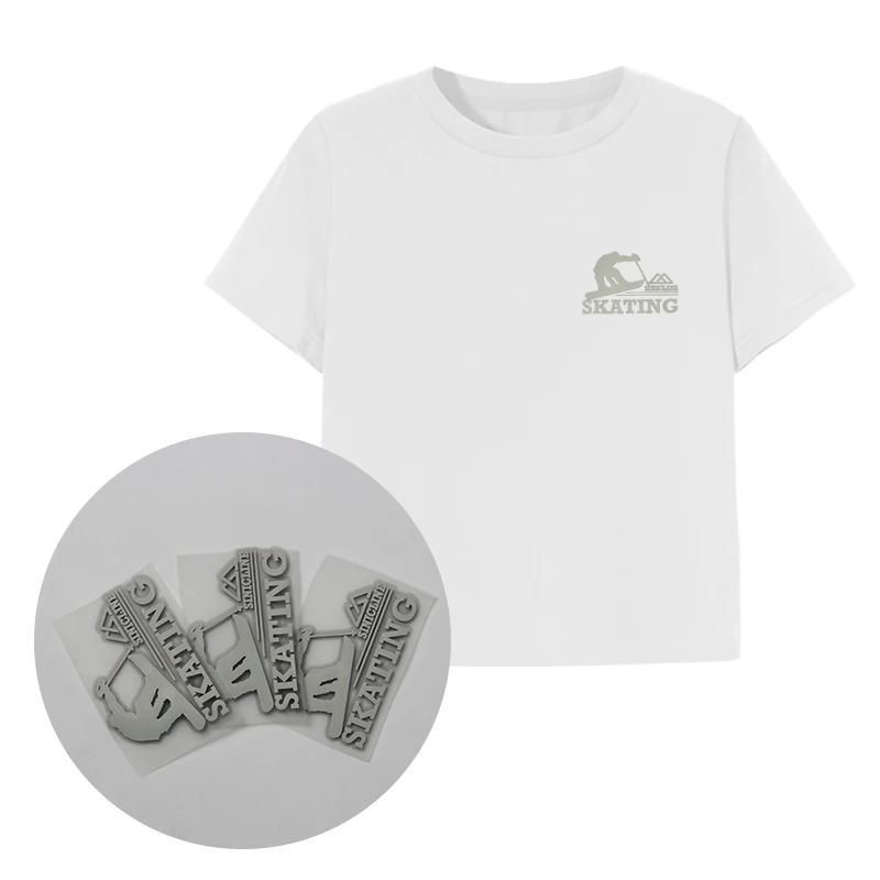 Factory Custom Logo Heat Transfer Print 3D Heat Transfer Printing For DIY Craft T-shirt Silicone Transfer Sticker For Clothing