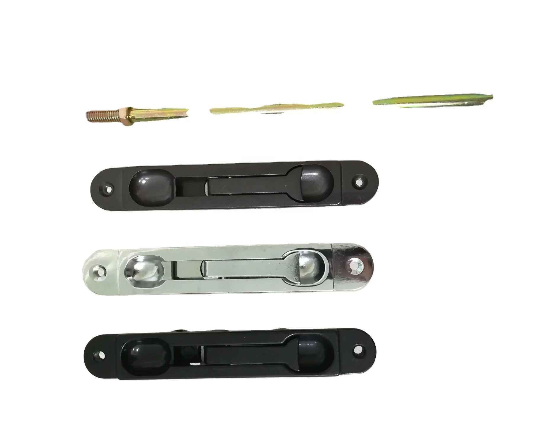 High Quality Stainless Steel Slide Door Lock with Zinc Body and Flush Bolt or Handle Latch for & Window Accessories