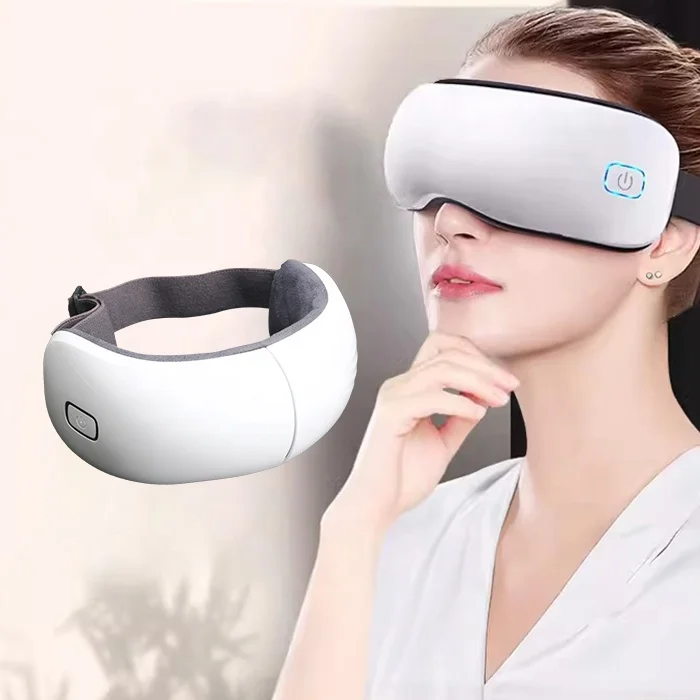 Беспроводной массажер для глаз с Bluetooth музыкой мигрени и снижения напряжения подогревом Вибрационный улучшения сна