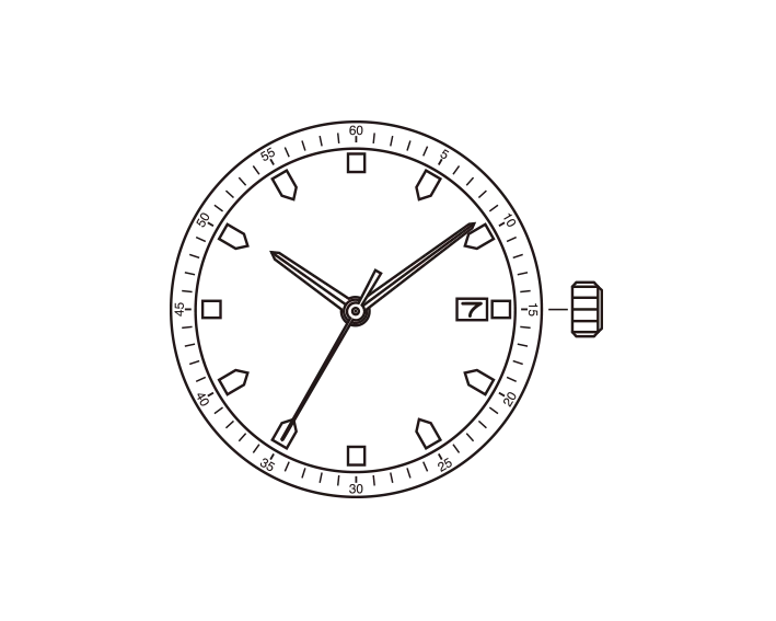 Карманные наручные часы Meta Miyota 2115 3 года работы от батареи 3 стрелки Дата кварцевый механизм