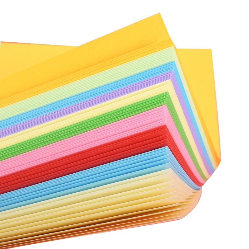 500 Sheets Color Craft Origami Paper Colorful A4 Office Printing Copy Color Paper