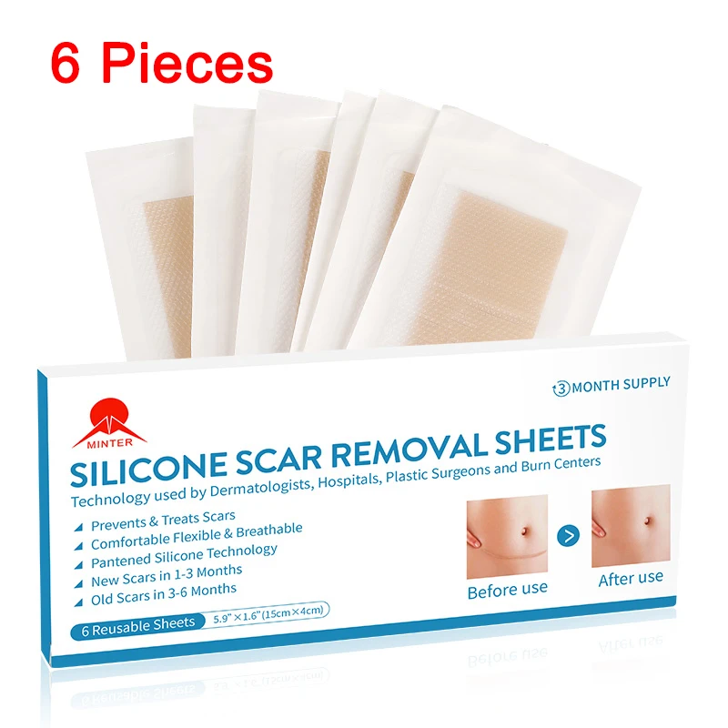 Silicone Removal Patch Reusable Acne Gel Scar Tape Therapy Silicon Patch Remove Sheet Skin Repair