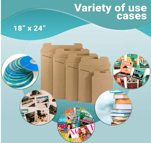 Custom Wholesale Rigid Cardboard Mailer Envelope Paper Envelope Mailers For Photo And Document