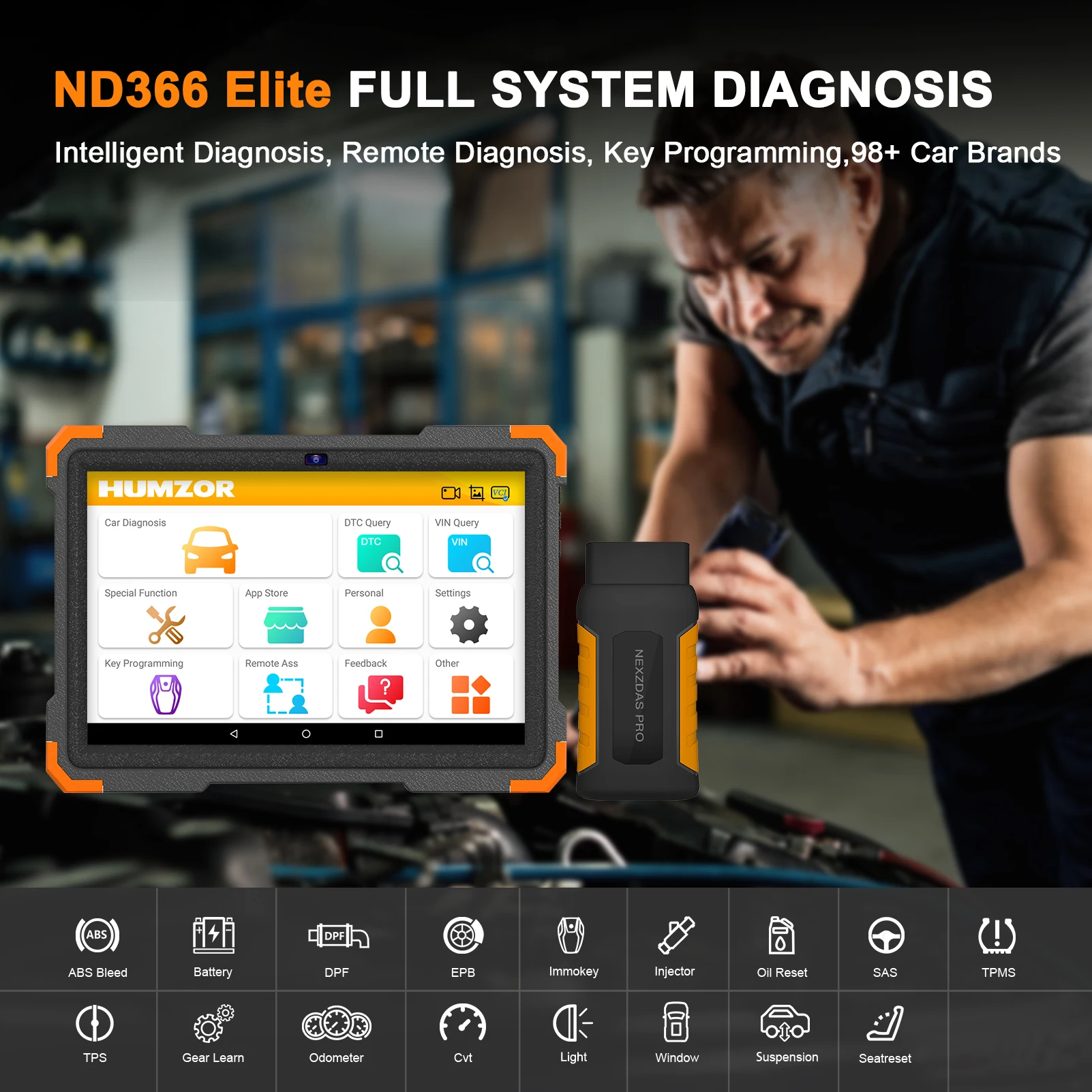 Automotive Diagnostic Instrument Real-time Monitoring Trouble Shooting One-click Upgrade Cloud Database