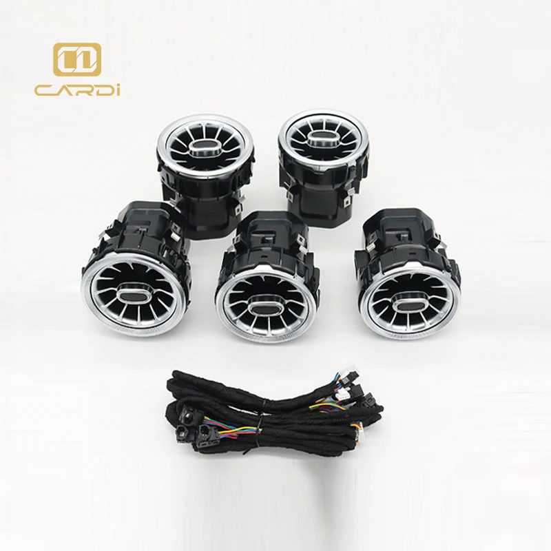 Подходит для Mercedes-Benz w205 турбо вентиляционное отверстие автомобильное освещение 12 В светодиодная волоконно-оптическая система освещения кондиционирование авто