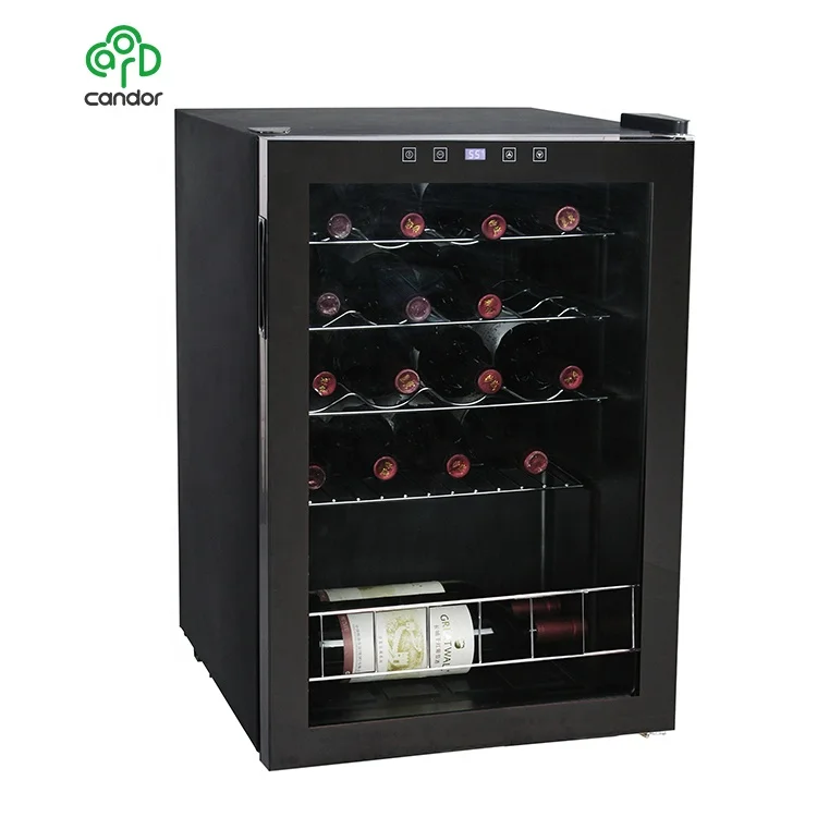 Candor brand compressor cooling 19 bottle modern wine cooler refrigerator freestanding
