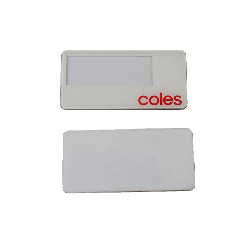 Fashionable Plastic Name Tag Souvenir Badge Token for Personal Use