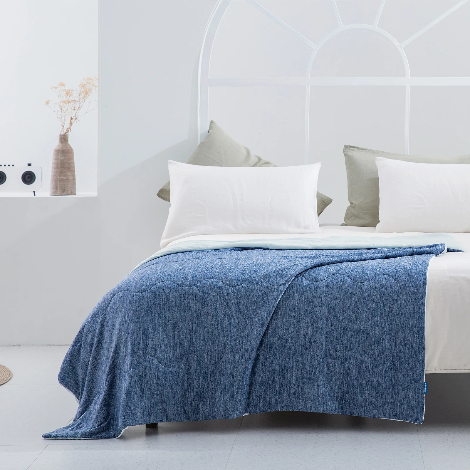 Sinyoo OEKO Cooling Blanket With 2 Sided Cold For Sleeping Or Snap Cooling Blanket Qmax