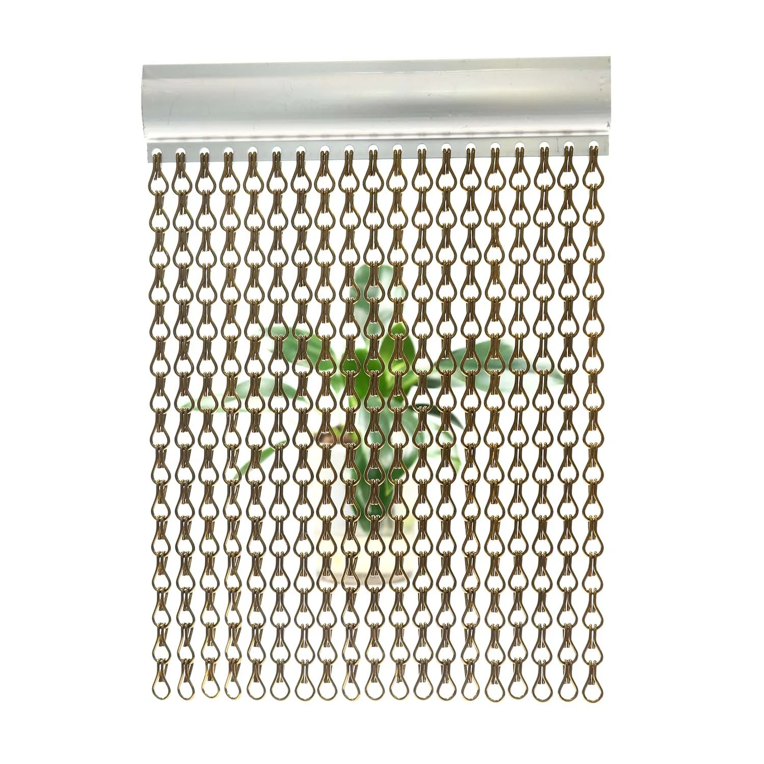 decorative mesh curtain chain divider weight chain mail mesh curtain gold aluminium metal chain link curtains for Design