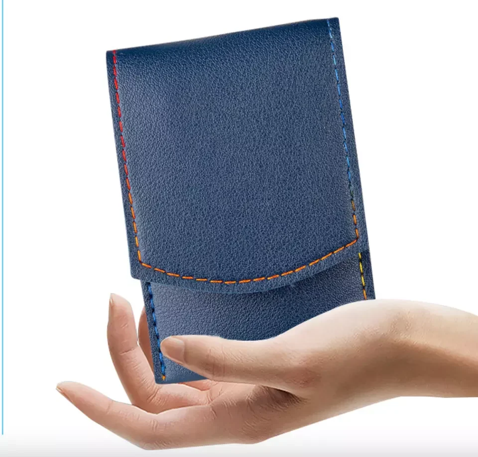 Factory Customized 4pcs Colorful Leather Case Stainless Steel Finger Toe Cutter Nail Clippers Set