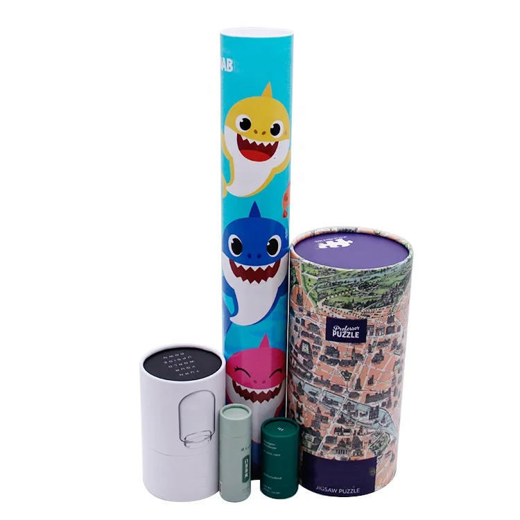 Biodegradable wholesale environmentally friendly recycled circular kraft paper cylinder custom poster shipping paper tube packag