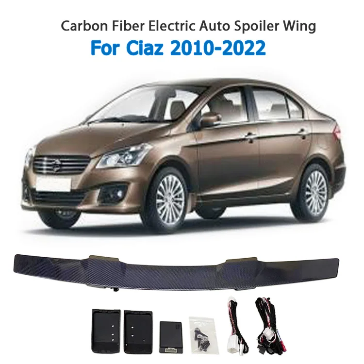 Carbon Fiber Electric Auto Truck Brake Light Spoiler Wings For Ciaz 2010-2022