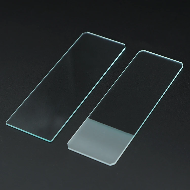 Best selling 7101 7105 microscope slide human pathology plain or single frosted end microscope slides with ground edges