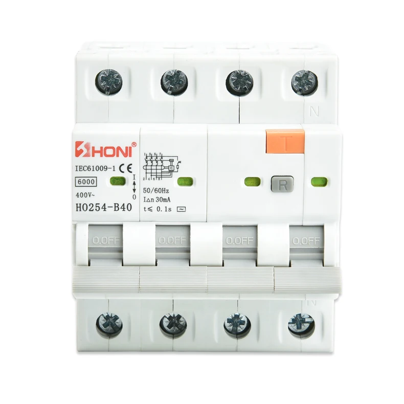 cheap price 2P 4P 10KA b 16A 32A C40A 30mA mcb 6ka rcbo electric miniature  circuit breaker