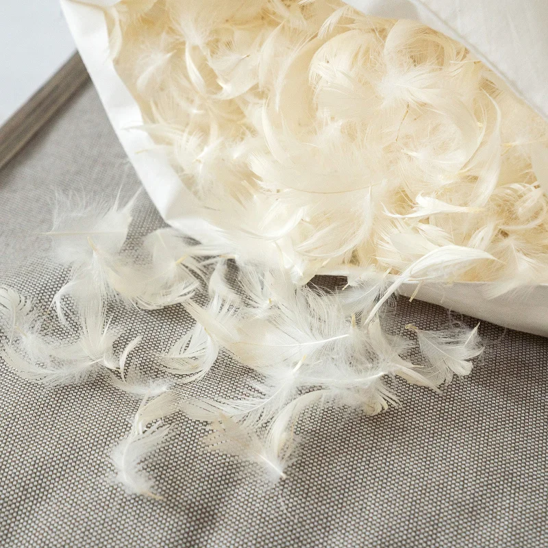 High Quality White Goose Duck Feather Down Pillow Home Decorative Square Throw Pillow Insert for Sofa Bed Car Living Room