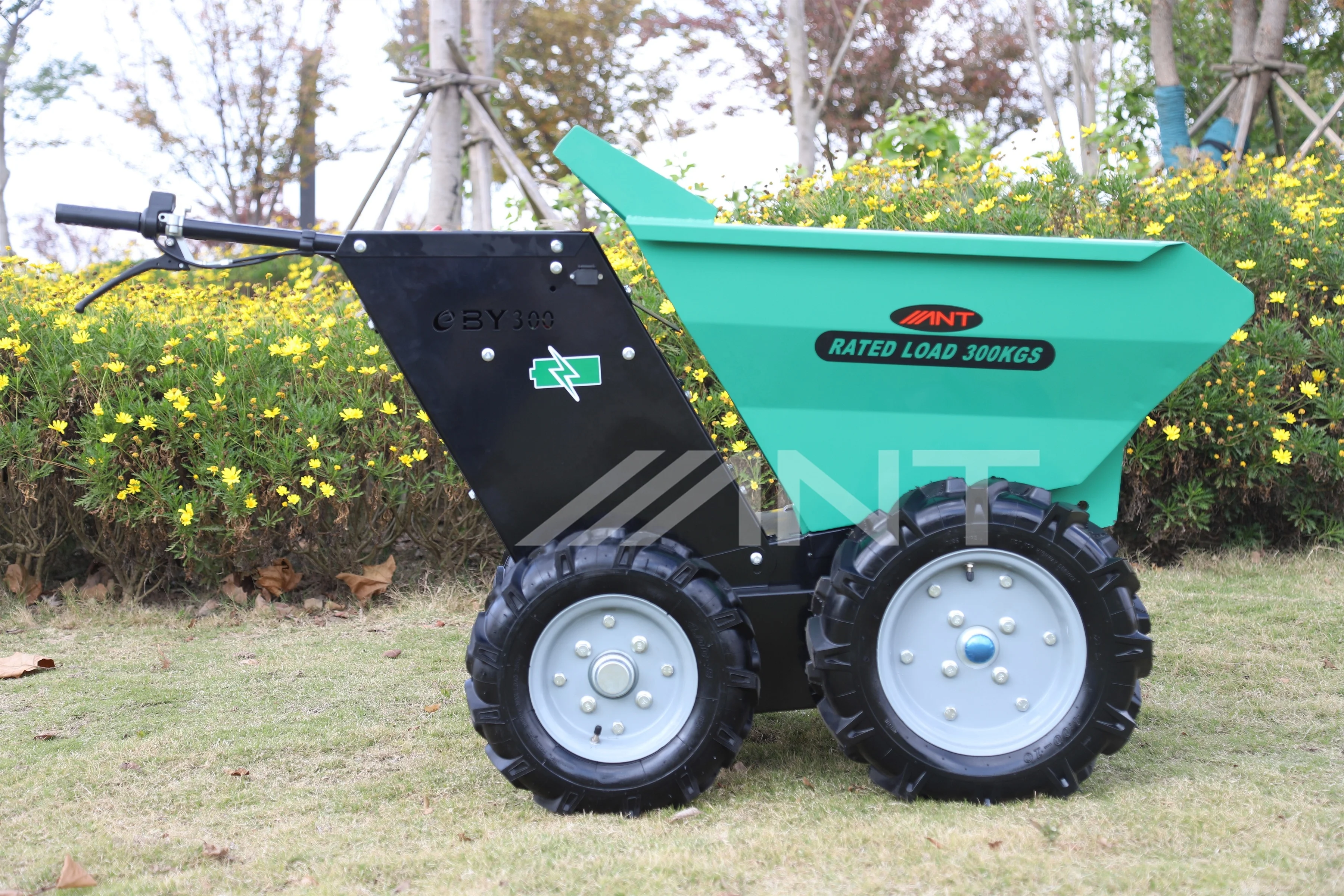 ANT 4 WD Hand Wagon Dumper Small Electric Front End Loader Wheel Barrow Power