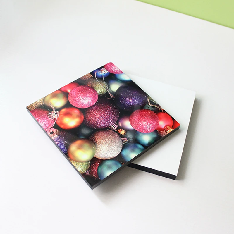 6 inch square sublimation photo block custom printing photo panel blank picture frame