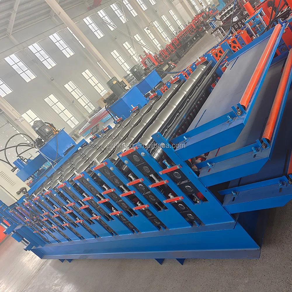 Full Automatic Three Layer Roof Roll Forming Machine Ibr Step Tile Sheet Making Roll Forming Machine