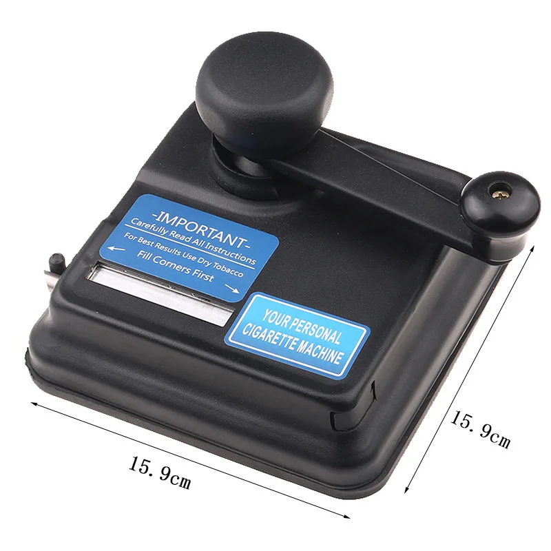 Spot black hand pull smoke square metal semi-automatic cigarette   rolling machine