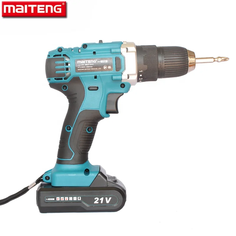
MAITENG power tool MT7721 21V Two-Speed Li-ion electric+drill Cordless hand Drill 