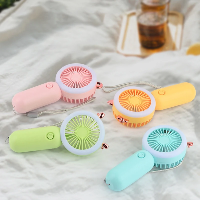 Younimei Mini fan daisy USB Rechargeable Night Light Cooling Handheld Fan Adjust ventilador Portable Fan