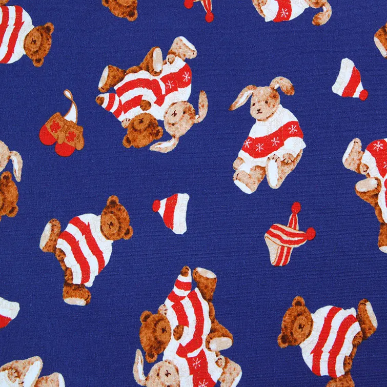 Latest Design Knit Fabrics Supplier Chinese Jersey Cotton Cartoon Custom Printing Fabric