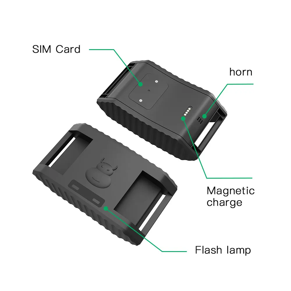 10000mAh Anti-theft IP67 Waterpoof Solar Cattle Animal GPS Tracking Device For Cow