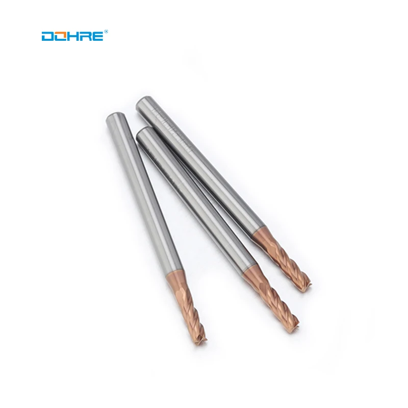 Dohre manufacturer low price 4 flutes carbide square cnc endmill cutter