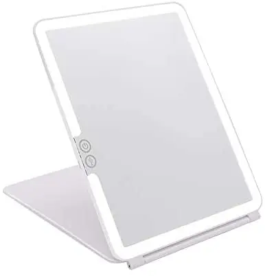 Folding Travel Mirror Lighted Makeup Mirror