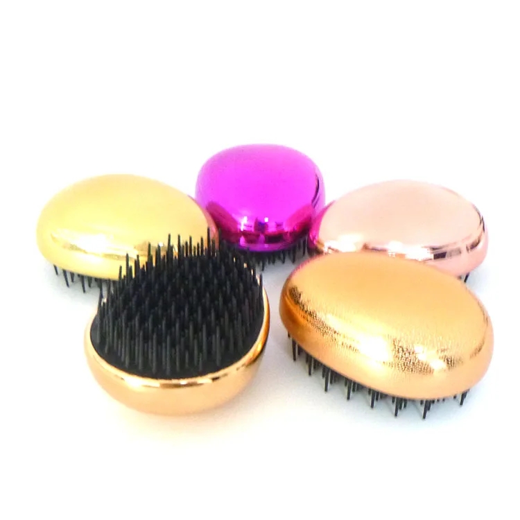 Small Straight Hair Comb Styler Brush Hair Straightener Comb Round Travel Hair Brush