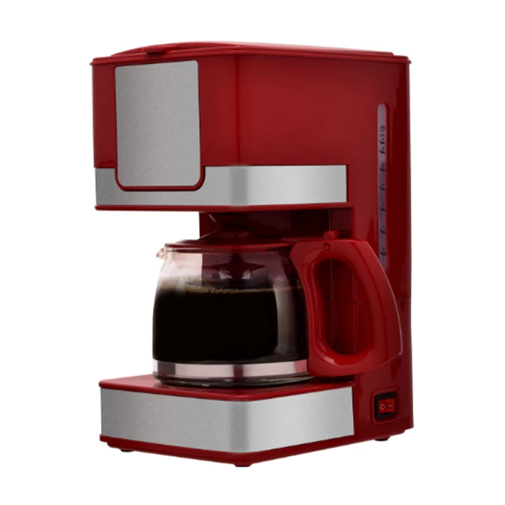 10 cups glass semi automatic filter coffee machine portable manual drip coffee maker with side cups