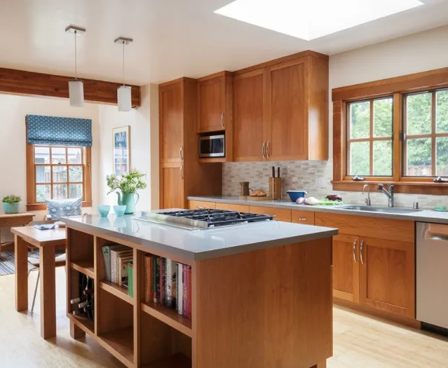 Gorgeous integral cheapest American style solid wood kitchen cabinet