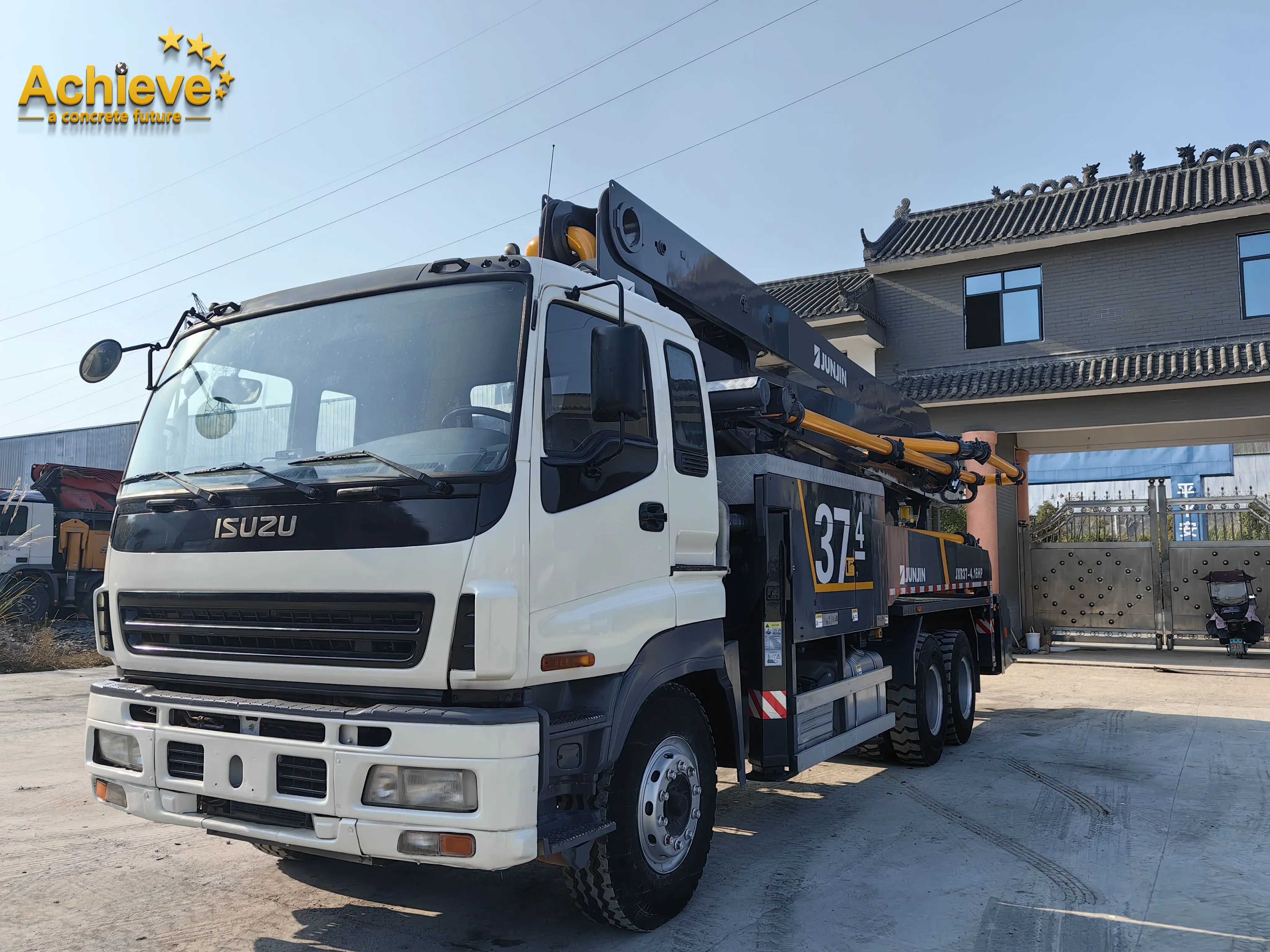 Junjin 37M Main Oil Pump Rexroth Used Putzmeister Pumps For Sale Customized New Products Jxr37-4.16Hp Concrete Pump Truck
