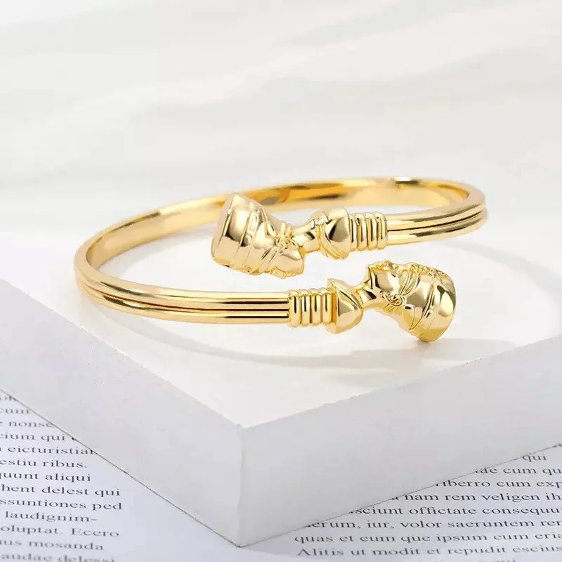 Nefertiti Set Bracelets Egyptian Queen Bracelet Ankh Eye of Ra Adjustable Bracelet Birthday Gift Christmas Gift Jewelry