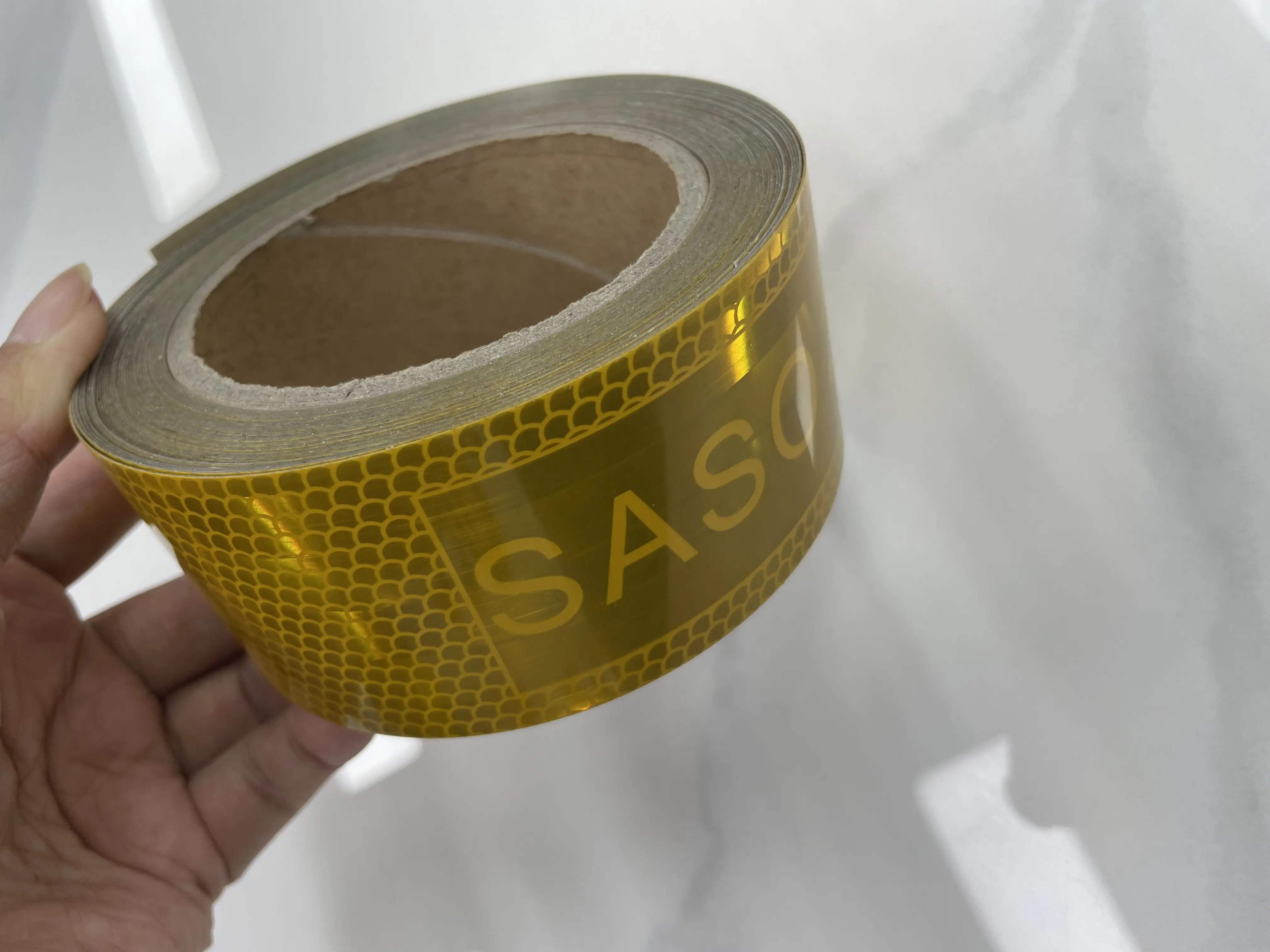 SASO 2913 Yellow Truck Reflective Tape Aluminizing Conspicuity Warning Tape Stickers