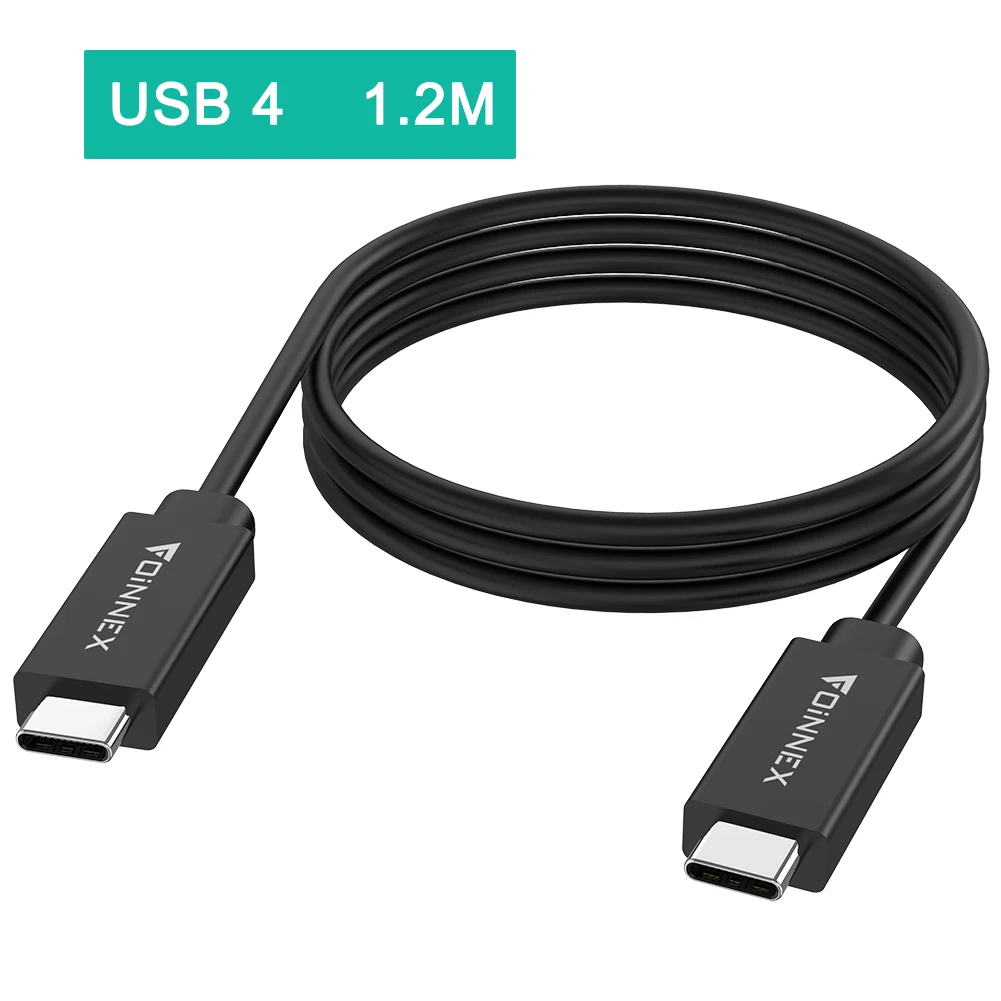Кабель FOINNEX USB 4 0 100 Вт быстрая зарядка Thunderbolt 3 кабель активного типа 40 Гбит/с 4K 60