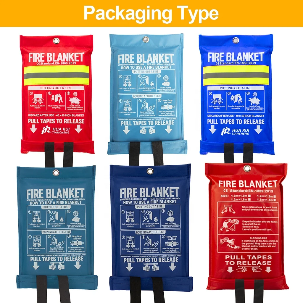 1m x 1m made of 100% flame retardant material fiberglass fireproof blanket for home