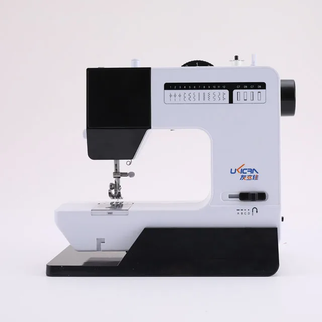 ukicra 38 stitches household double needle sewing automatic portable walking foot sewing machineUFR-737
