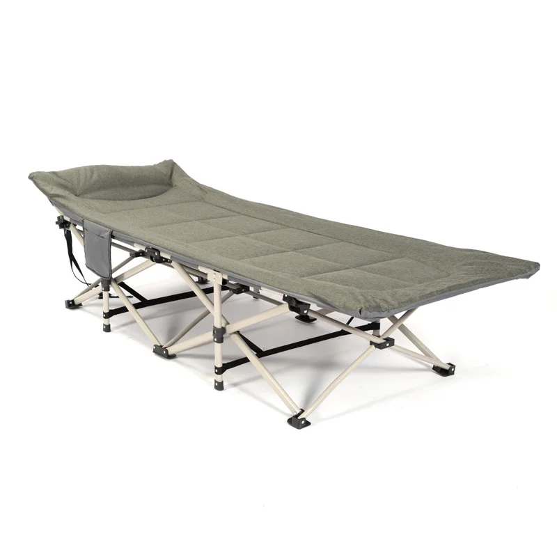 HITREE Wholesale steel frame cot easy folding basic reclining collapsible single sofa bed