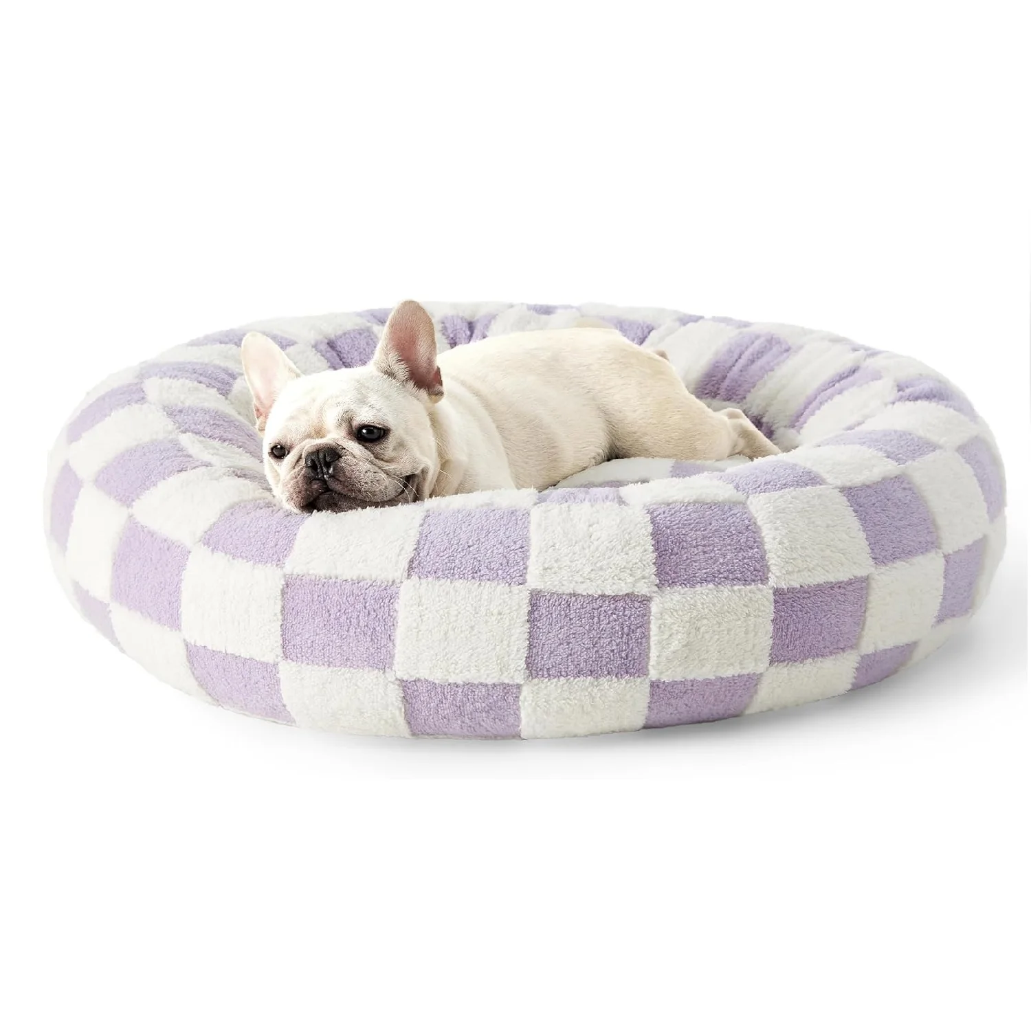 Round Donut Small Dog Bed Washable Custom Luxury Dog bed Wash Custom Cute Luxury Soft Small Pet Bed for Dog