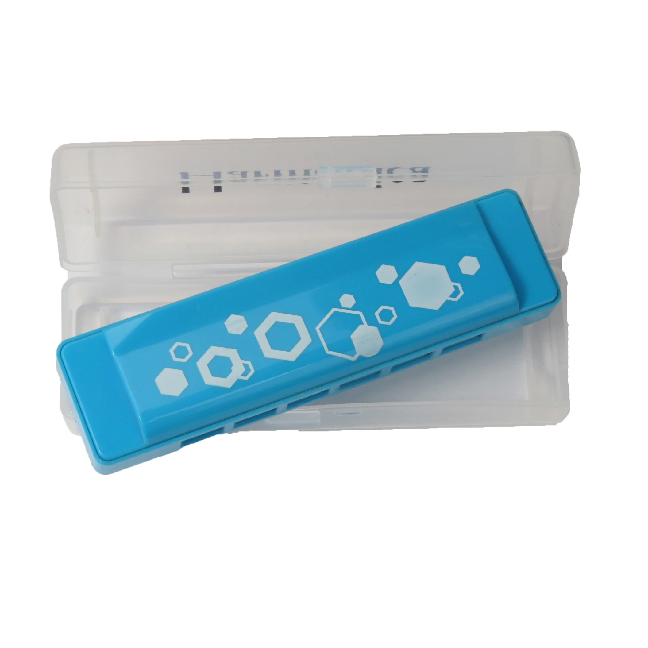 Дешевая пластиковая игрушечная гармоника DF6A с 6 отверстиями и красивым внешним видом