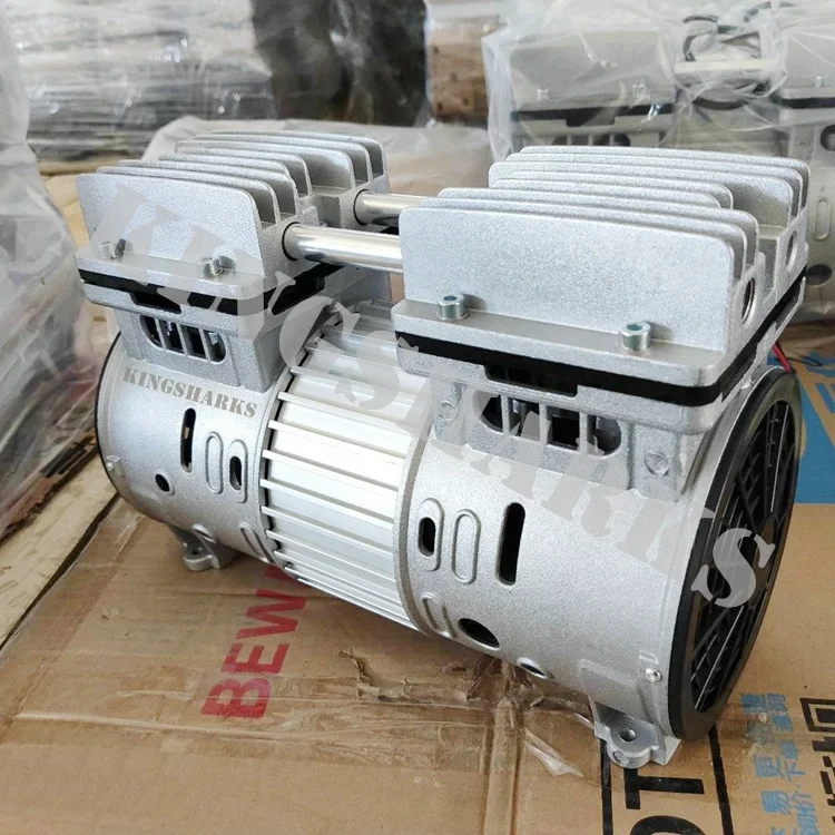 New design ultra silent medical dental bus piston 480 big airflow rate oil free air compressor pump for sale