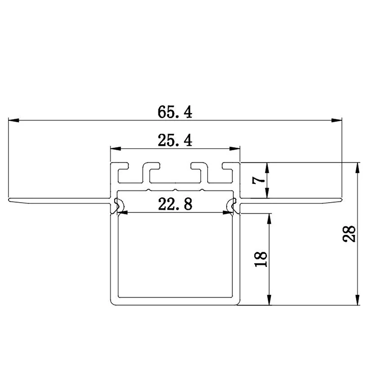 
Hot Selling Aluminium LED Profile for Led Strip Silver Anodized Aluminum Extruded Profile for Pendant Lights 