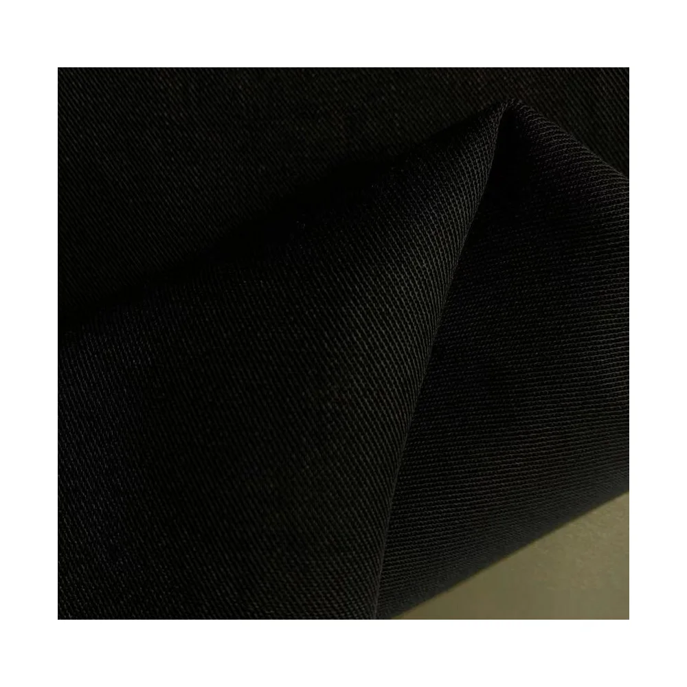 high quality fabric supplier Lyocell Wholesale Lenzing 100% Tencel Woven black Fabric for trousers
