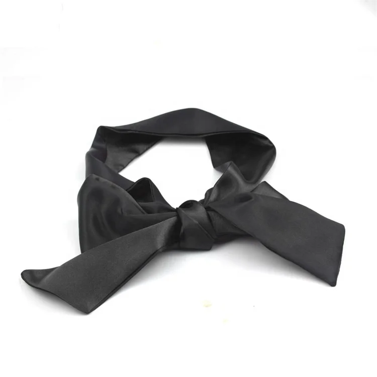 BDSM Bondage Restraint Sex Game Super Ribbon Satin Eye Mask Adult Women Blindfold Ribbon Reversible Bondage