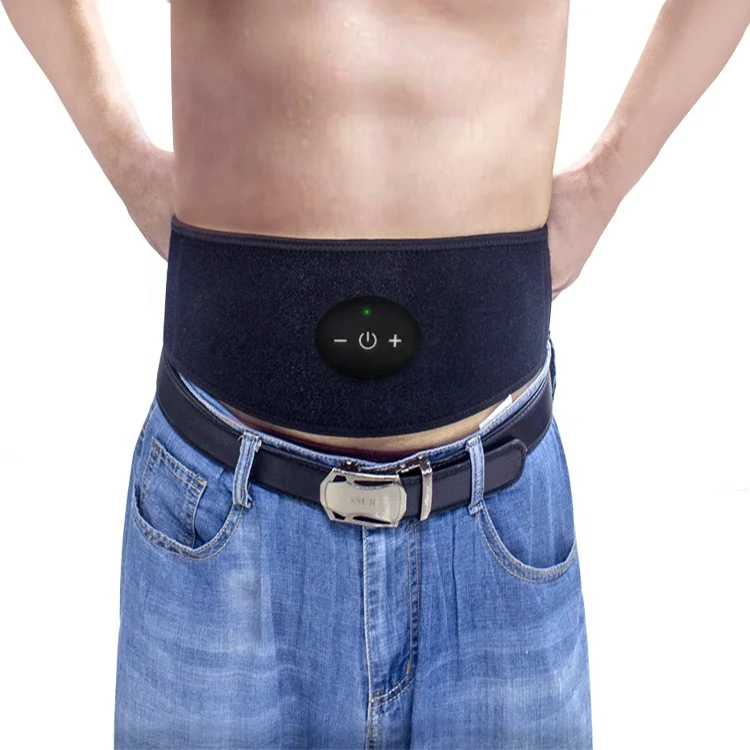 Wholesale Newest EMS Electric Muscle Stimulation Machine Unit Vibrating Electric Slimming Waist Massage Belt For Man And Woman.